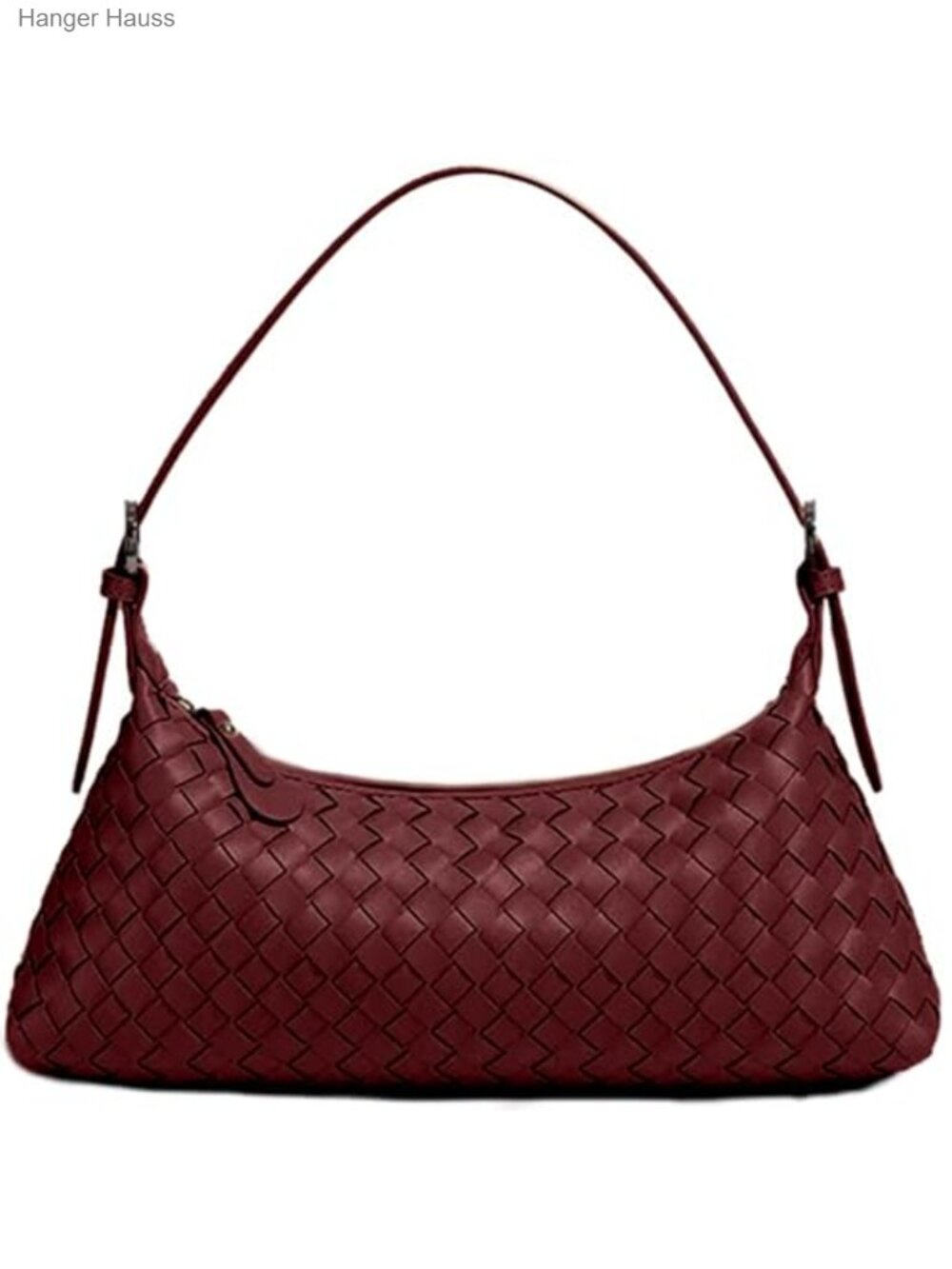 Woven Faux Leather Crossbody Bag Small Tote Hobo Shoulder Purse
